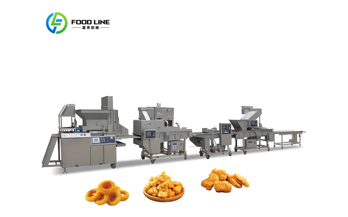 Fried chicken nugget production line